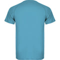 Turquoise vif - Back - Roly - T-shirt MONTECARLO - Enfant