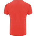 Corail fluo - Back - Roly - T-shirt BAHRAIN - Homme