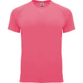 Rose fluo - Front - Roly - T-shirt BAHRAIN - Homme