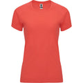 Corail fluo - Front - Roly - T-shirt BAHRAIN - Femme