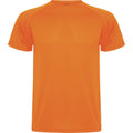 Orange fluo - Front - Roly - T-shirt MONTECARLO - Homme