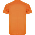 Orange fluo - Back - Roly - T-shirt MONTECARLO - Homme