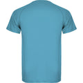 Turquoise vif - Back - Roly - T-shirt MONTECARLO - Homme