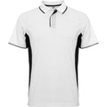 Blanc - Noir uni - Front - Roly - Polo MONTMELO - Adulte