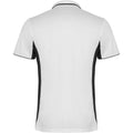 Blanc - Noir uni - Back - Roly - Polo MONTMELO - Adulte