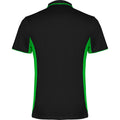 Noir uni - Vert clair - Back - Roly - Polo MONTMELO - Adulte