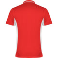 Rouge - Blanc - Back - Roly - Polo MONTMELO - Adulte