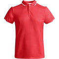 Rouge - Blanc - Front - Roly - Polo TAMIL - Homme