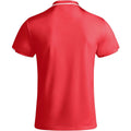 Rouge - Blanc - Back - Roly - Polo TAMIL - Homme