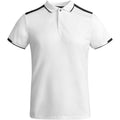 Blanc - Noir uni - Front - Roly - Polo TAMIL - Homme