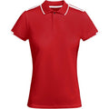 Rouge - Blanc - Front - Roly - Polo TAMIL - Femme