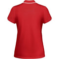 Rouge - Blanc - Back - Roly - Polo TAMIL - Femme