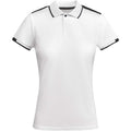 Blanc - Noir uni - Front - Roly - Polo TAMIL - Femme