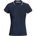 Bleu marine - Blanc - Front - Roly - Polo TAMIL - Femme