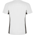 Blanc - Anthracite - Back - Roly - T-shirt SHANGHAI - Homme