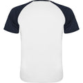 Blanc - Bleu marine - Back - Roly - T-shirt INDIANAPOLIS - Adulte