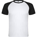 Blanc - Noir uni - Front - Roly - T-shirt INDIANAPOLIS - Adulte