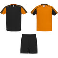 Noir uni - Orange - Front - Roly - Set de sport JUVE - Adulte