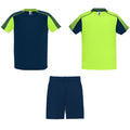 Bleu marine - Vert fluo - Front - Roly - Set de sport JUVE - Adulte