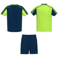 Bleu marine - Vert fluo - Back - Roly - Set de sport JUVE - Adulte