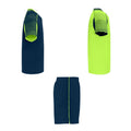 Bleu marine - Vert fluo - Side - Roly - Set de sport JUVE - Adulte