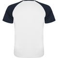 Bleu marine - Blanc - Back - Roly - T-shirt INDIANAPOLIS - Enfant