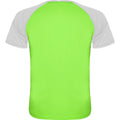 Blanc - Vert fluo - Back - Roly - T-shirt INDIANAPOLIS - Enfant