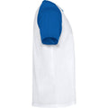 Bleu roi - Blanc - Side - Roly - T-shirt INDIANAPOLIS - Enfant