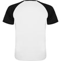 Blanc - Noir uni - Back - Roly - T-shirt INDIANAPOLIS - Enfant