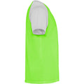 Blanc - Vert fluo - Side - Roly - T-shirt INDIANAPOLIS - Enfant