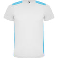 Blanc - Turquoise vif - Front - Roly - T-shirt DETROIT - Adulte