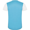 Blanc - Turquoise vif - Back - Roly - T-shirt DETROIT - Adulte