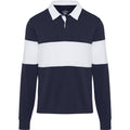 Bleu marine - Blanc - Front - Elevate - Polo sweat CLYDE - Adulte