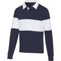 Bleu marine - Blanc - Side - Elevate - Polo sweat CLYDE - Adulte