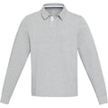 Gris chiné - Front - Elevate - Polo sweat CLYDE - Adulte