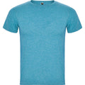 Turquoise vif Chiné - Front - Roly - T-shirt FOX - Homme