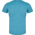 Turquoise vif Chiné - Back - Roly - T-shirt FOX - Homme