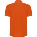 Orange - Back - Roly - Polo PEGASO PREMIUM - Homme