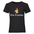 Noir - Front - Free Fortnite - T-shirt RAINBOW - Fille