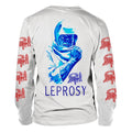 Blanc - Back - Death - T-shirt LEPROSY - Adulte