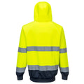 Jaune - Bleu marine - Back - Portwest - Sweat à capuche B316 - Homme