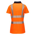 Orange - Noir - Back - Portwest - Polo - Femme