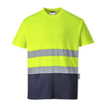 Jaune - Bleu marine - Front - Portwest - T-shirt - Homme