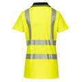 Jaune - Noir - Back - Portwest - Polo PRO - Femme