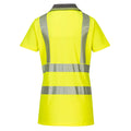 Jaune - Gris - Back - Portwest - Polo PRO - Femme