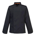 Noir - Front - Portwest - Veste de cuisinier C846 PRO - Homme