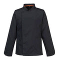 Noir - Front - Portwest - Veste de cuisinier PRO - Homme