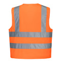 Orange - Back - Portwest - Gilet haute visibilité - Enfant