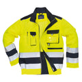 Jaune - Bleu marine - Front - Portwest - Blouson d´aviateur LILLE - Homme