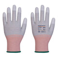 Gris - Blanc - Rouge - Back - Portwest - Gants de sécurité A696 - LR13 - Adulte